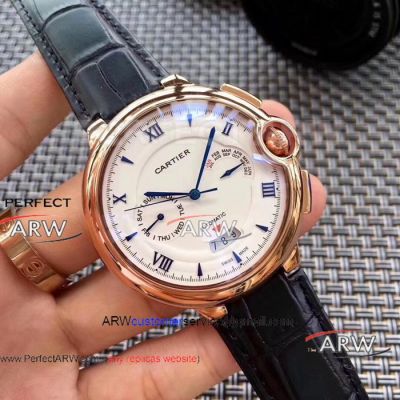 Perfect Replica Cartier Ballon Bleu Automatic Watch Rose Gold 45 mm